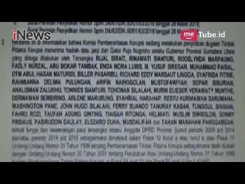 Ini Daftar Nama 38 Anggota DPRD Sumut yang Ditetapkan sebagai Tersangka oleh KPK - iNews Sore 31/03