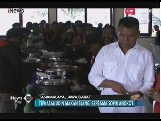 Download Video: Cagub Jabar TB Hasanudin Makan Bareng Sopir Angkot di Tasikmalaya - iNews Pagi 01/04