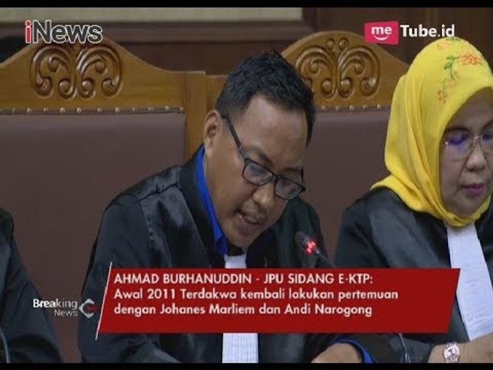 Jaksa Penuntut Umum Bacakan Unsur-unsur Tindak Pidana Setya Novanto Part 1B - Breaking News 29/03