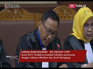 Jaksa Penuntut Umum Bacakan Unsur-unsur Tindak Pidana Setya Novanto Part 1B - Breaking News 29/03