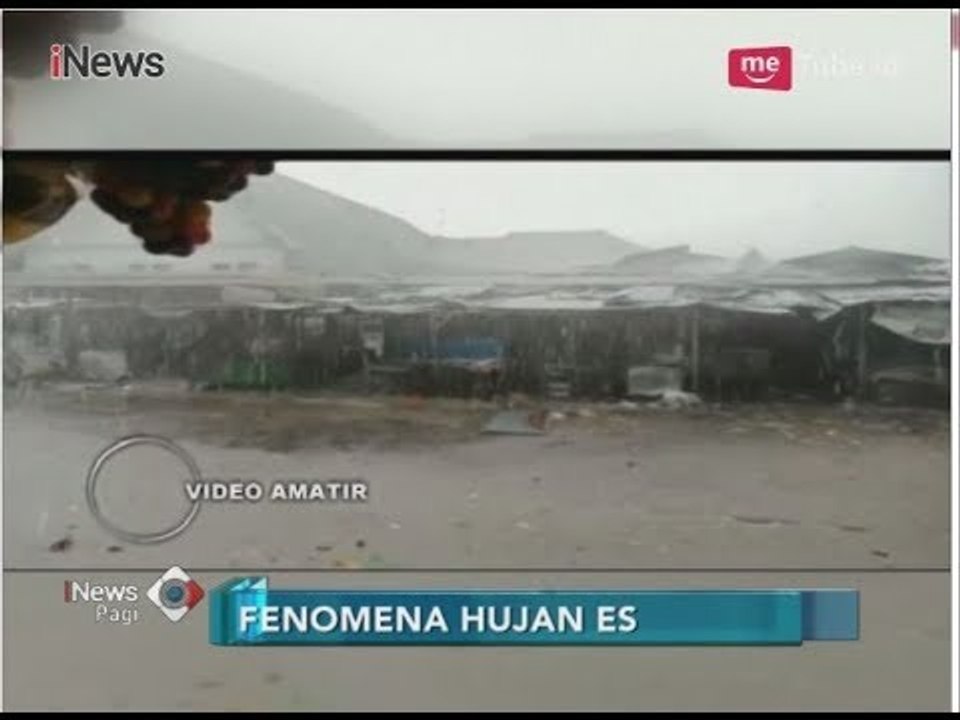Video Detik-detik Fenomena Langka Hujan Es di Margasari, Tegal - iNews Pagi 31/03