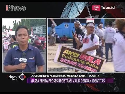 Pedagang Pulsa Gelar Unjuk Rasa Minta Hapuskan Permen Kominfo Pembatasan Kartu - iNews Sore 02/04
