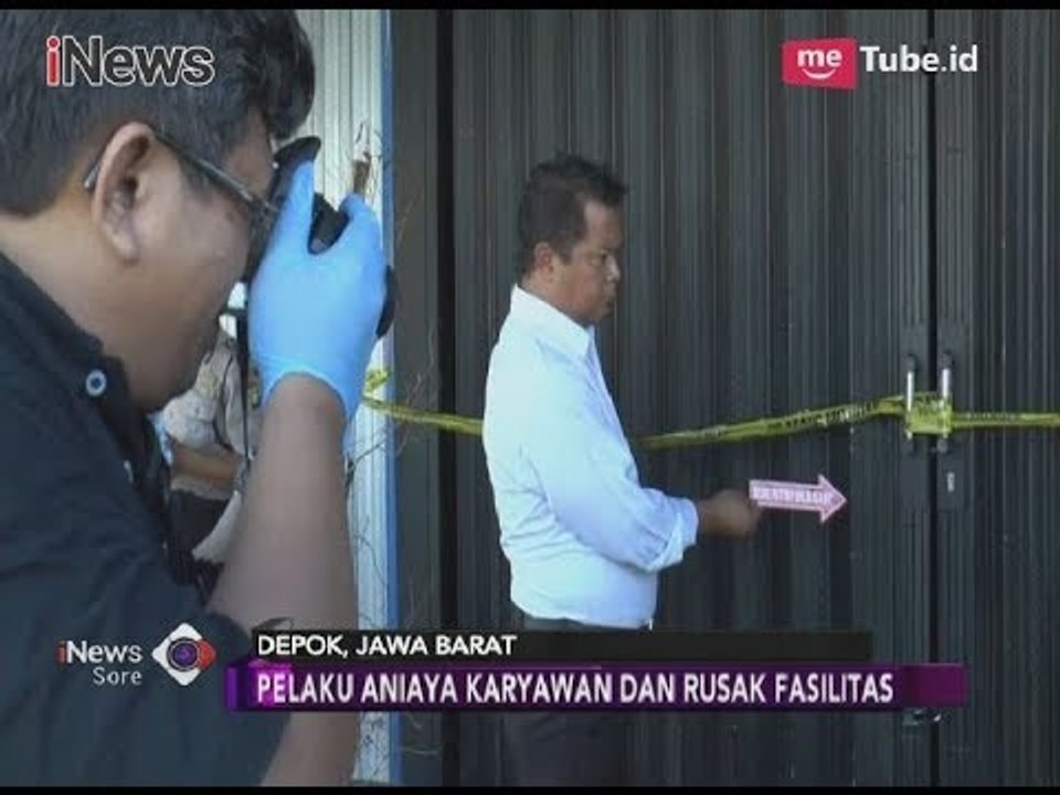 Polres Kota Depok Gelar Olah TKP Pasca Geng Motor Serang Pangkas Rambut - iNews Sore 02/04