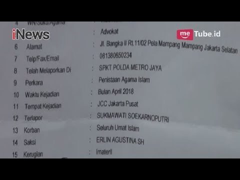 Dugaan Penistaan Agama, Sukmawati Soekarnoputri Dilaporkan ke Polisi - iNews Malam 03/04