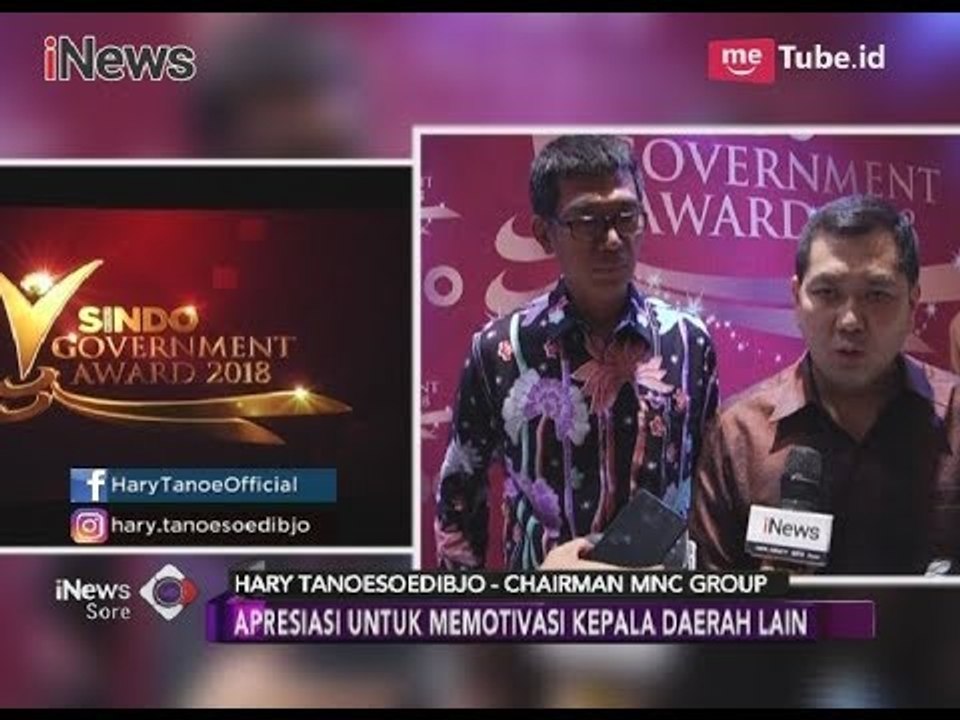 Tingkatkan Prestasi & Inovasi, Sindo Weekly Government Apresiasi 36 Kepala Daerah - iNews Sore 06/04