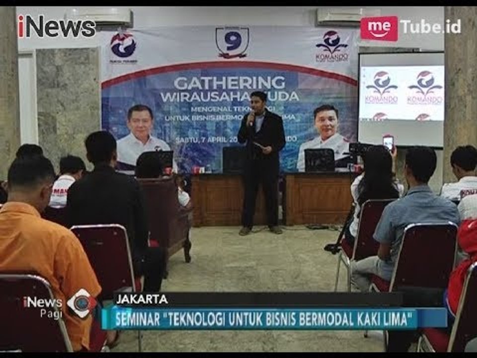 Koalisi Muda Perindo Gelar Seminar 'Teknologi untuk Bisnis Bermodal Kaki Lima' - iNews Pagi 10/04