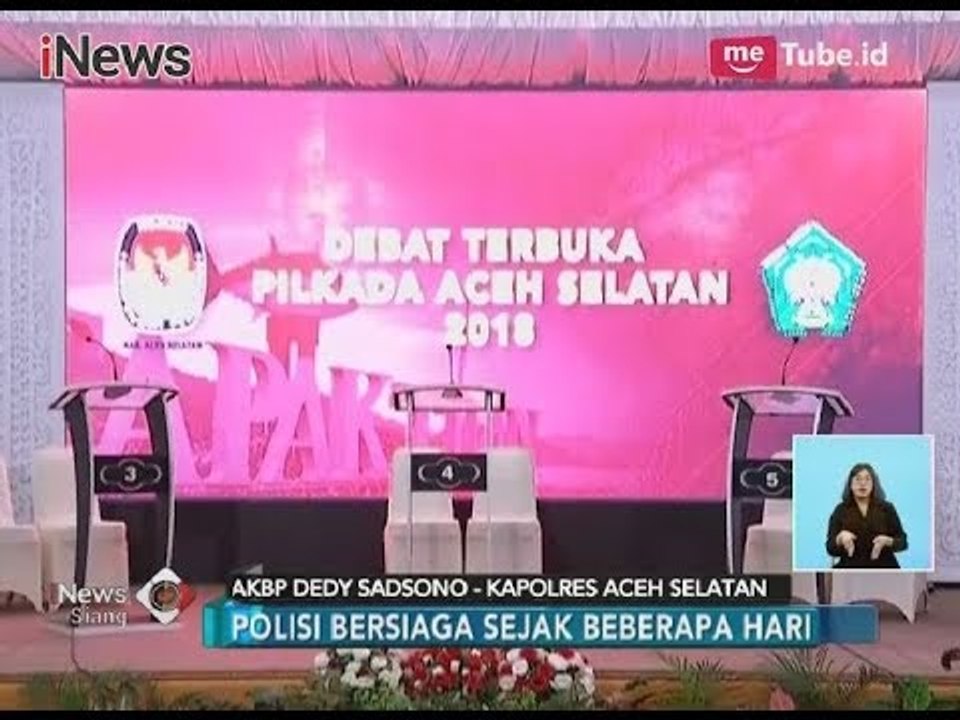 Inilah Persiapan Debat Pilkada Aceh Selatan 2018 yang Diikuti Tujuh Cabup  - iNews Siang 11/04