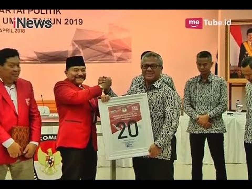 Resmi Jadi Parpol Peserta Pemilu 2019, PKPI Dapat Nomor Urut 20 - iNews Sore 13/04