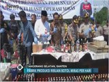 Pasca Dua Sekuriti Tewas, Polres Tangsel Musnahkan 6 Ribu Botol Miras Oplosan - iNews Pagi 14/04