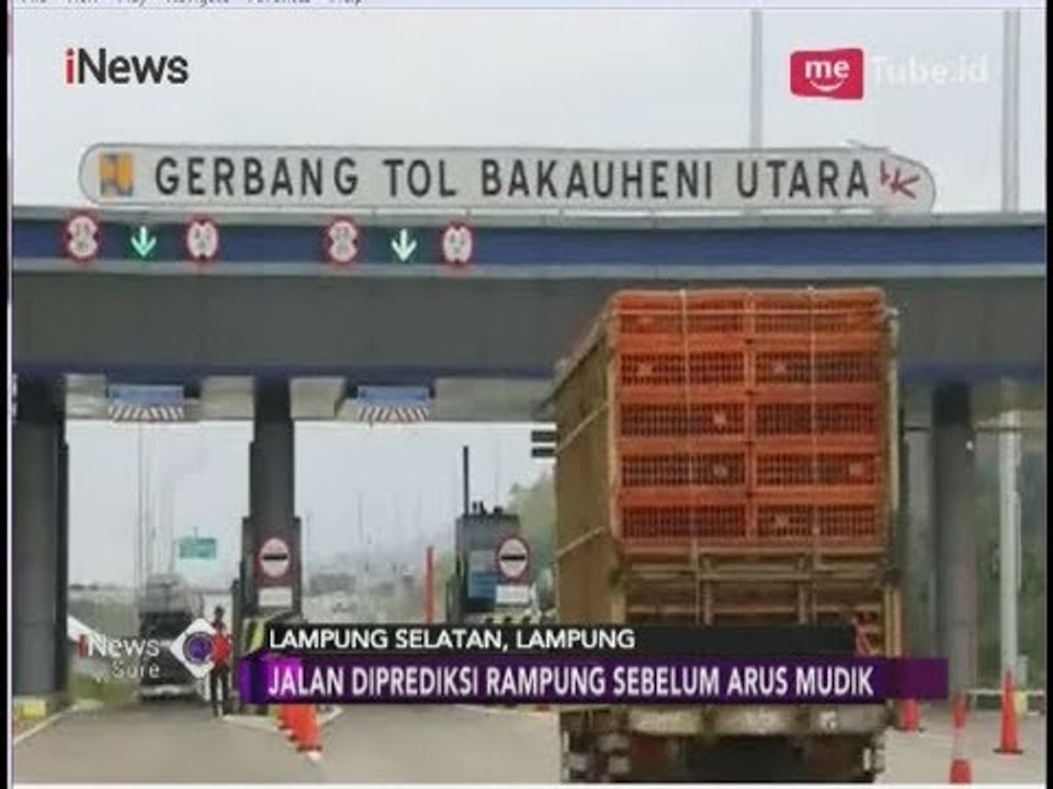 Persiapan Jalan Tol Trans Sumatera untuk Jalur Mudik 2018 - iNews Sore 15/04