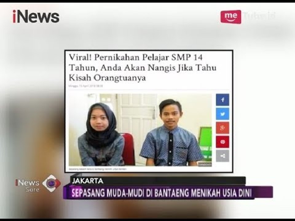 Komisi 8 DPR RI Sesalkan Kemenag Berikan Izin Menikah Anak di bawah Umur - iNews Sore 16/04