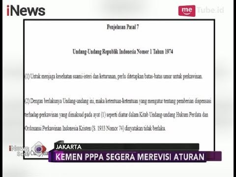 Kemen PPPA Berencana Revisi UU Soal Batasan Usia Pasangan untuk Menikah - iNews Sore 16/04