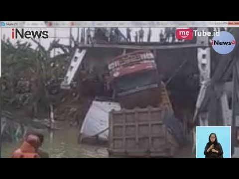 Jembatan Ambruk, Dua Korban Tewas Berhasil di Evakuasi Disaksikan Puluhan Warga - iNews Siang 17/04