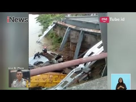 Ngeri!! Jembatan Lamongan Ambruk, Pengendara Motor Tewas Terhimpit Dump Truck - iNews Siang 17/04