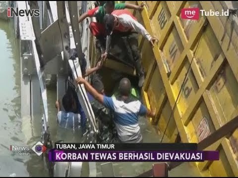 Dramatis!! Terjepit Tronton Sulitkan Petugas Evakuasi Korban Jembatan Lamongan - iNews Sore 17/04