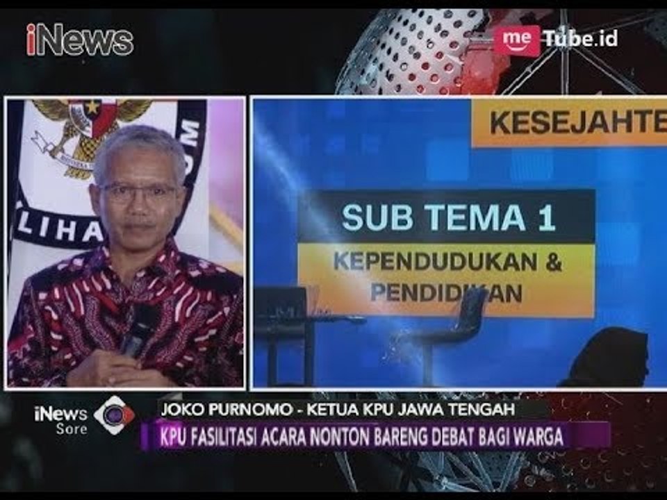 Wow!! Warga Antusias Saksikan Debat, KPU Jateng Adakan Nobar di 1110 Titik - iNews Sore 20/04