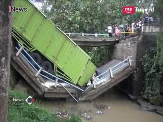 Dilintasi Truk Tronton, Jembatan Penghubung di Tegal Ambruk - iNews Malam 21/04