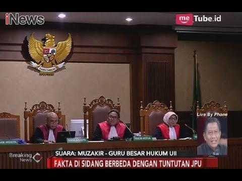 Tanggapan Guru Besar Hukum UII Terkait Tuntutan JPU dengan Fakta Persidangan - Breaking News 24/04