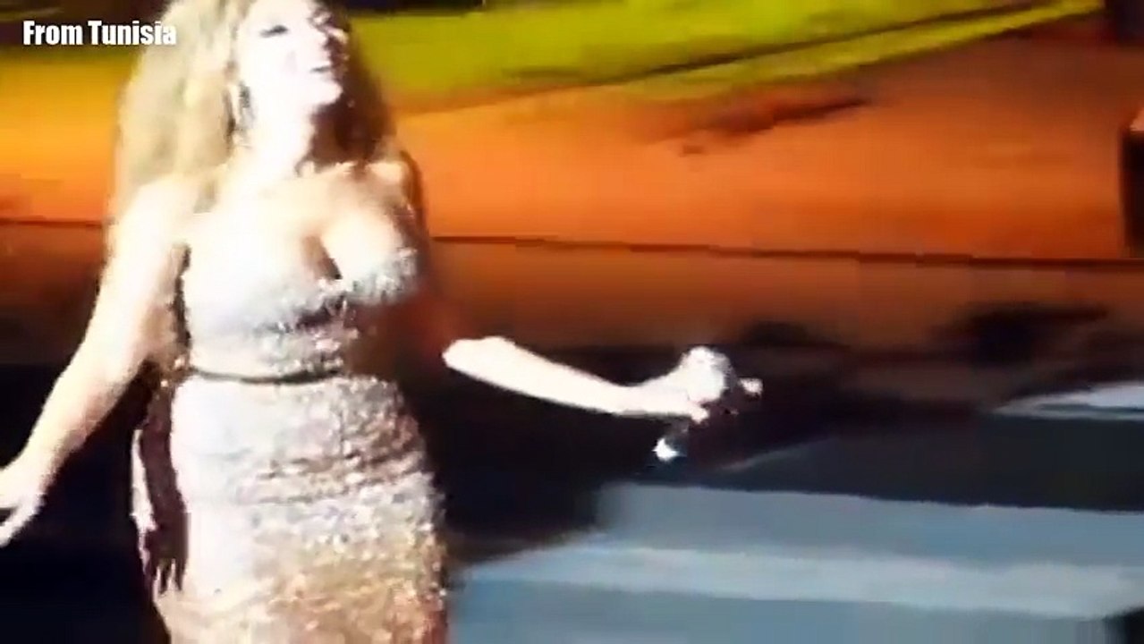 ميريام فارس ترقص مثل الكائن الفضائي الأخضر