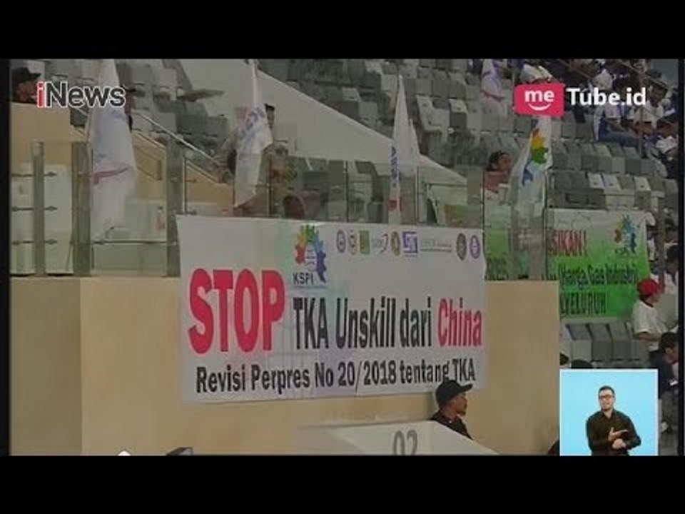 Buruh Tuntut Pemerintah Hapus Kebijakan Tenaga Kerja Asing - iNews Siang 01/05