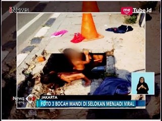 Ramai Foto Bocah Mandi di Got Kawasan Menteng - iNews Siang 04/05
