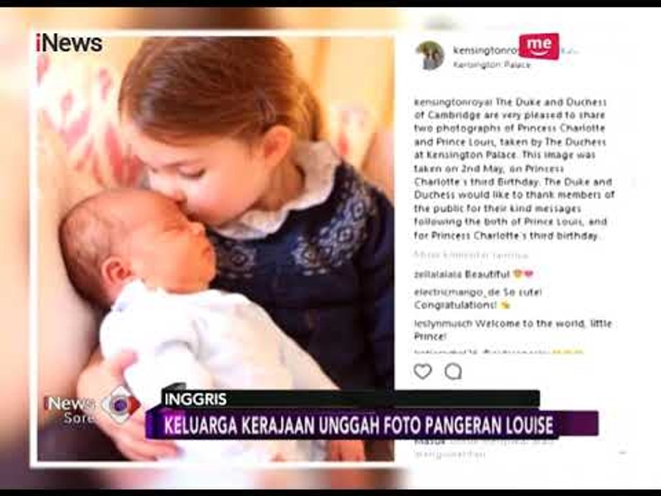 Ini Wajah Ganteng Anak ke-3 Kate Middleton - iNews Sore 06/05