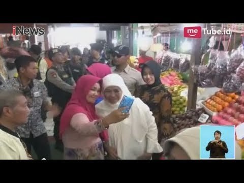 Khofifah Kampanye & Sosialisasikan Pilkada 27 Juni di Pasar Gresik - iNews Siang 09/05
