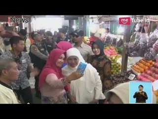Khofifah Kampanye & Sosialisasikan Pilkada 27 Juni di Pasar Gresik - iNews Siang 09/05