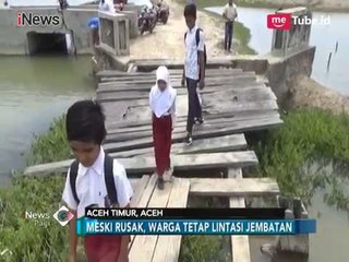 Camat Nurussalam Belum Bisa Perbaiki Jembatan Rusak - iNews Pagi 10/05