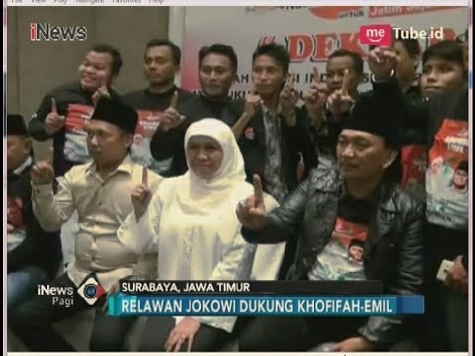 Relawan Jokowi dukung Khofifah dan Emil di Pilgub Jatim 2018 - iNews Pagi 12/05
