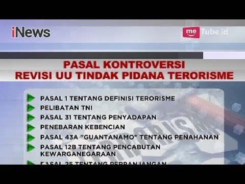 Tak Hanya Presiden, Masyrakat Pun Desak Pemerintah Revisi UU Terorisme - iNews Malam 17/05