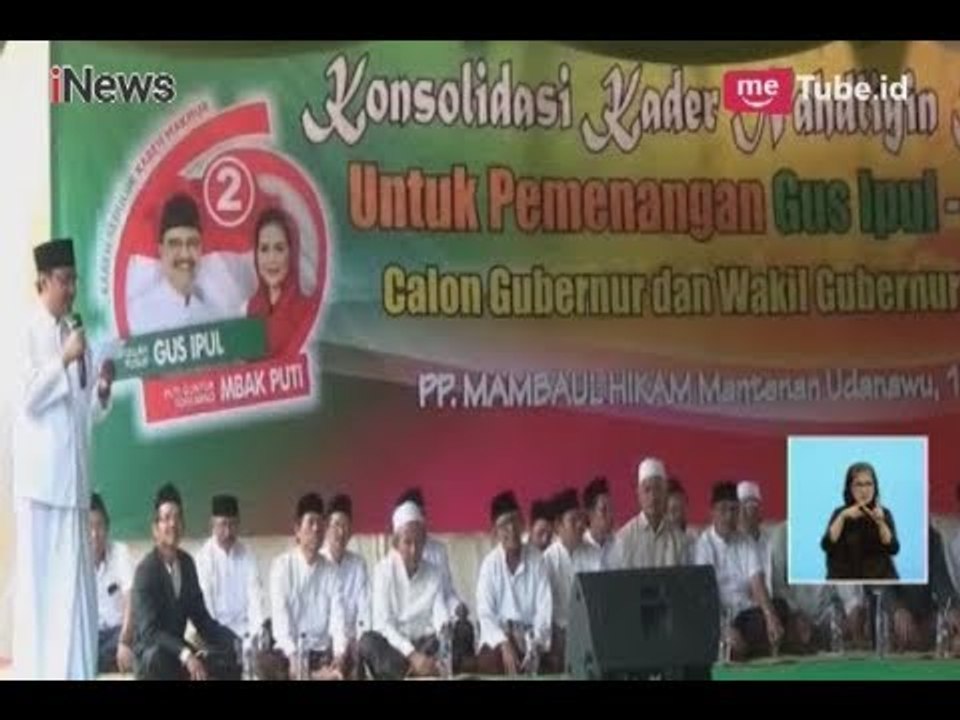 Cagub Jatim, Gus Ipul Minta Dukungan kepada Para Ulama dan Warga - iNews Siang 18/05