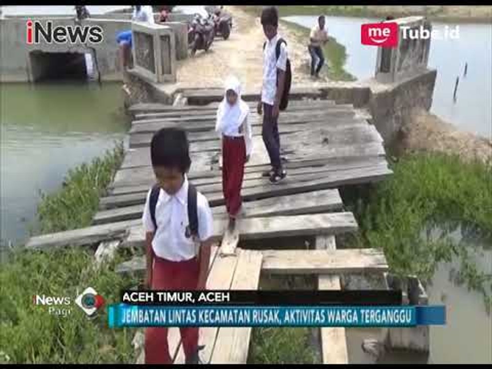 Jembatan Lintas 5 Desa di Kec. Nurussalam yang Rusak Mulai Direspon Pemerintah - iNews Pagi 18/05