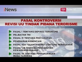 Lambannya Revisi UU Terorisme Disebakan Perdebatan Definisi Terorisme - iNews Malam 18/05