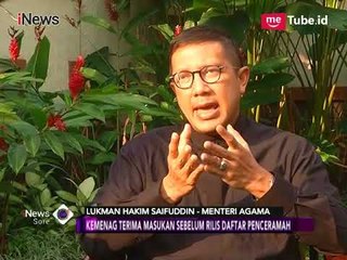 Menag Jelaskan Rekomendasi 200 Nama Mubalig - iNews Sore 20/05