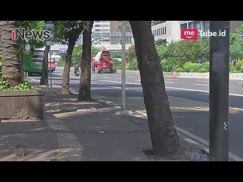Trotoar Jalan MH Thamrin Bersih Kembali Pasca Pohon Imitasi Dicabut - iNews Sore 02/06
