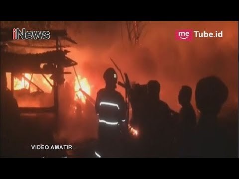 Video Amatir Detik-detik Api Hanguskan 40 Hunian Pemulung di Bandung - iNews Pagi 03/06