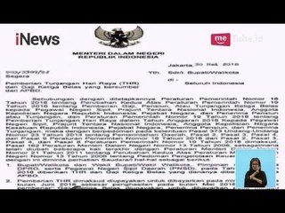 Surat Edaran Mendagri Soal Tunjangan Hari Raya dan Gaji ke-13 Bersumber APBD - iNews Siang 05/06