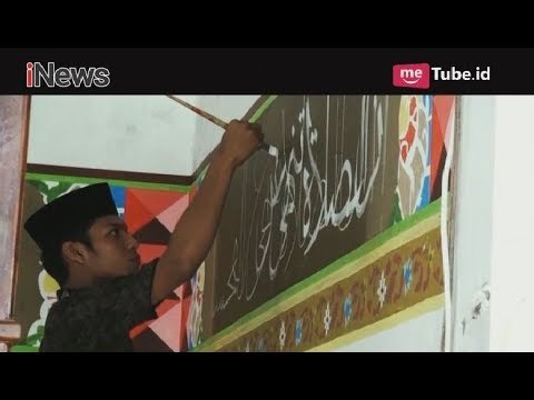 KEREN!! Santri Ponpes Al-Husna Lukis Lingkungan Masjid dengan Seni Kaligrafi - Special Report 05/06