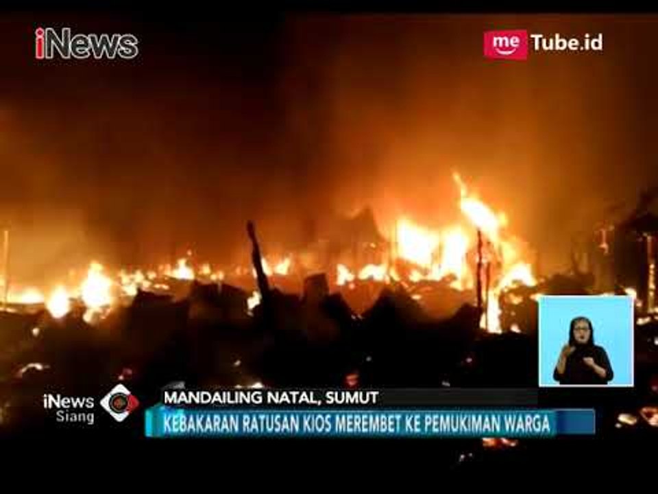 Tak Ada Damkar, Kebakaran Ratusan Pasar Sinunukan Merembet ke Pemukiman Warga - iNews Siang 05/06