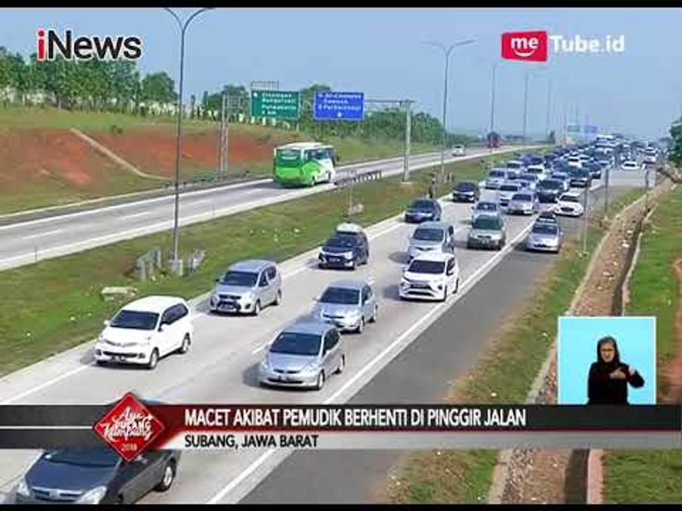 Kemacetan Arus Mudik di Tol Cipali Akibat Mobil Berhenti di Pinggir Jalan - iNews Siang 10/06