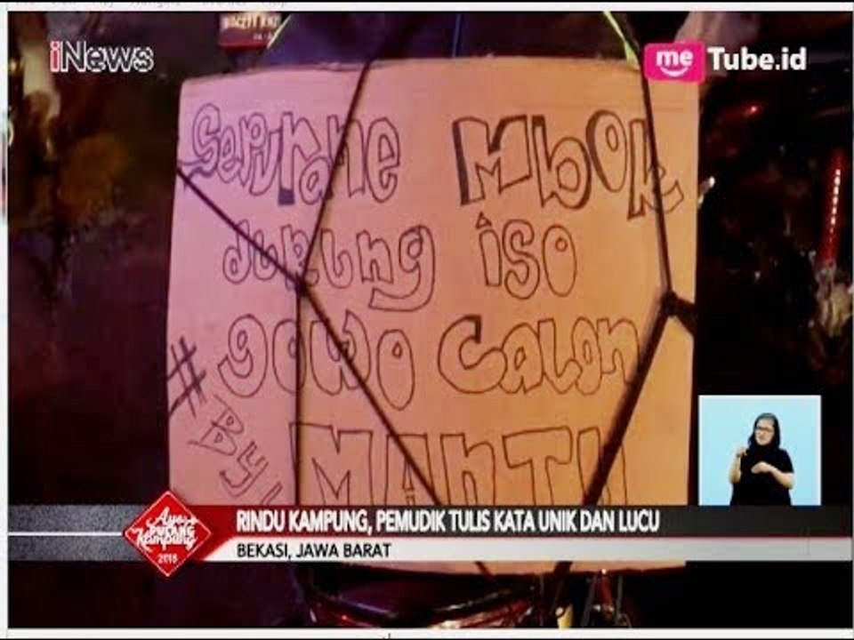 Rindu Kampung, Pemudik Tulis Kata Unik dan Lucu - iNews Siang 12/06