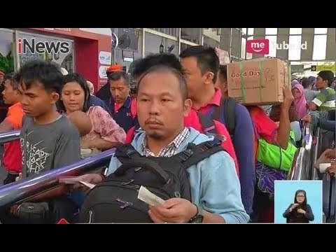 Pemudik di Stasiun Pasar Senen Capai 25 Ribu, KAI Sediakan 8 Kereta Tambahan - iNews Siang 09/06