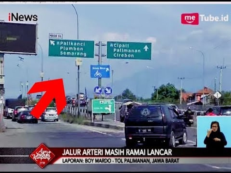 Pemudik Mobil Disarankan Pilih Lajur Kiri dengan Plang Tol Palikanci - iNews Siang 13/06