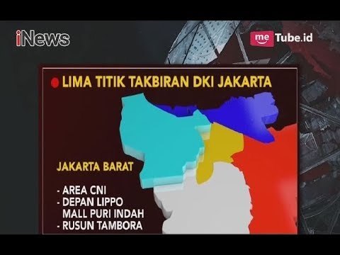 Inilah Lima Titik Takbiran Akbar yang Digelar Pemprov DKI Jakarta - iNews Siang 14/06