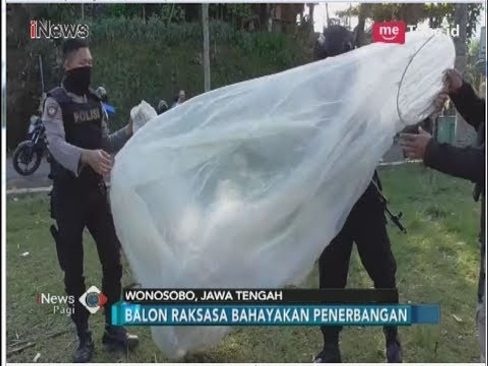 Bahayakan Penerbangan, Polisi Sita Balon Udara di Wonosobo - iNews Pagi 18/06