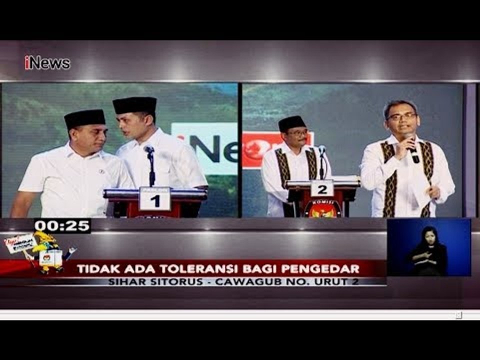 [FULL] Debat Publik Ketiga Pilgub Sumatera Utara 2018 - Part 04