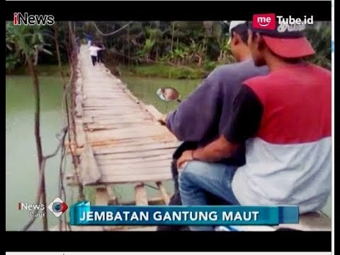 Rusak Parah, Jembatan Gantung Cikuya Ditopang Tali Plastik - iNews Pagi 20/06