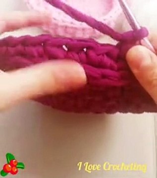 Crochet. Another Pattern for Knitting the Basket. Thick Knitting Yarn