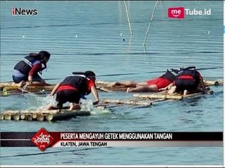 Keseruan Lomba Kayuh Getek dengan Tangan di Rawa Jombor, Klaten - iNews Malam 20/06